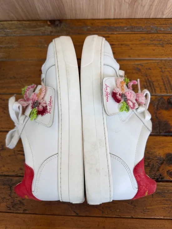 Sam Edelman Wendy Floral Embroidery Platform Sneaker - Picture 12 of 13
